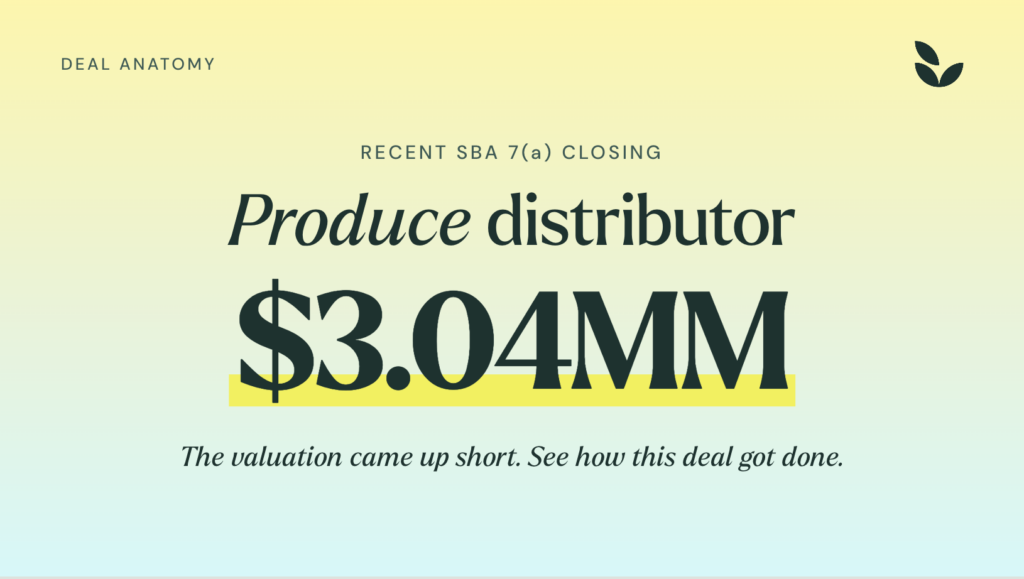 Deal Anatomy: Produce Distributor Acquisition